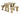 Aspen Picnic Table and Benches Set - Wooden Outdoor Dining Set for Gardens and Patios