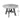 DeckFusion Wooden Rounded Picnic Table and Four Chairs Set – Sturdy Outdoor Dining Set for Gardens, Patios, and Picnics