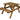 Fortem Pub-Style Picnic Table and Benches Set – Rustic Finish Wooden Outdoor Dining Set for Gardens, Patios, and Pubs