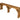 Hollies Wooden Garden Bench – Rustic Finish Outdoor Fence Seat for Gardens, Patios, and Parks