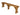 Hollies Wooden Garden Bench – Rustic Finish Outdoor Fence Seat for Gardens, Patios, and Parks