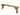 Hollies Wooden Garden Bench – Rustic Finish Outdoor Fence Seat for Gardens, Patios, and Parks