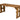 Hollies Wooden Garden Table – Rustic Finish Outdoor Picnic Dining Desk for Gardens, Patios, and Backyards
