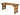 Hollies Wooden Garden Table – Rustic Finish Outdoor Picnic Dining Desk for Gardens, Patios, and Backyards