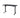 DESKO V1 Black Standing Desk With 140x70cm Black Tabletop