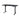 DESKO V1 Black Standing Desk With 160x80cm Black Tabletop
