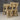 Victoria Space-Saving Picnic Table and Benches Set with Backrest – Wooden Outdoor Dining Set for Gardens and Patios