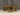 Victoria Space-Saving Picnic Table and Benches Set with Backrest – Rustic Finish Wooden Outdoor Dining Set for Gardens and Patios
