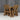 Victoria Space-Saving Picnic Table and Benches Set with Backrest – Rustic Finish Wooden Outdoor Dining Set for Gardens and Patios