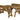 Victoria Space-Saving Picnic Table and Benches Set with Backrest – Rustic Finish Wooden Outdoor Dining Set for Gardens and Patios