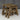 Victoria Space-Saving Rounded Picnic Table and Benches Set – Rustic Finish Wooden Outdoor Dining Set for Gardens and Patios
