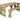 Yews Rounded Space-Saving Picnic Table and Benches Set – Wooden Outdoor Dining Set for Gardens and Patios