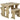 Yews Space-Saving Picnic Table and Benches Set – Wooden Outdoor Dining Set for Gardens and Patios