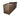 Slatted Wooden Log Store with Shelf W-335cm, H-126cm or 180cm, D-88cm - Brown Finish