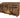 Slatted Wooden Log Store with Shelf W-335cm, H-126cm or 180cm, D-88cm - Brown Finish