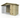 Wooden dog kennel with metal gate on a white background