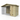 Wooden dog kennel with metal gate on a white background