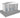3D dimensioned render of a 10x8ft triple wooden dog kennel detailing a timber cabin and three partitioned barred runs