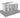 3D render of a 10x8ft triple wooden dog kennel indicating a mandatory 300mm installation clearance perimeter around the base