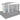 3D render of a 10x8ft triple wooden dog kennel indicating a mandatory 300mm installation clearance perimeter around the base