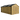 Wooden shed with a black roof on a white background