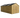 Wooden shed with a black roof on a white background