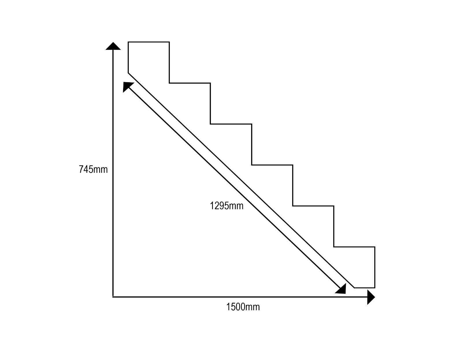 Plastic Step Stringers Pair of Step Stringers – Strong & Durable Support for Stairs – Arbor ...