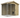 8x4 Wooden Dog Kennel with Run
