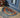 Halfmoon Tile Barrier Doormat - Blue Edge