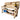 Acorn kiln-dried wooden workbench with back panel, double shelf and wheels ideal for workshops and garages
