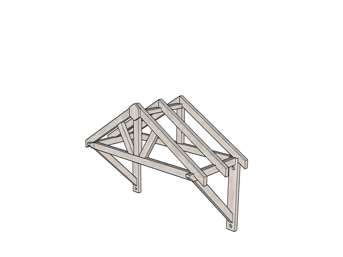 Apex Roof Porch Canopy | Stylish & Durable Wooden Canopy – Buy Now ...