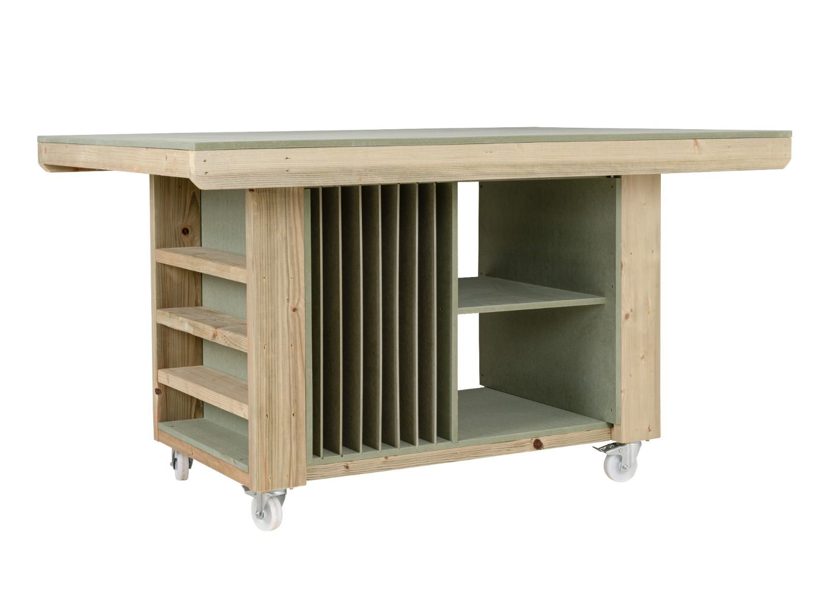 Art/craft table, project workbench with storage V.3. – Arbor Garden ...