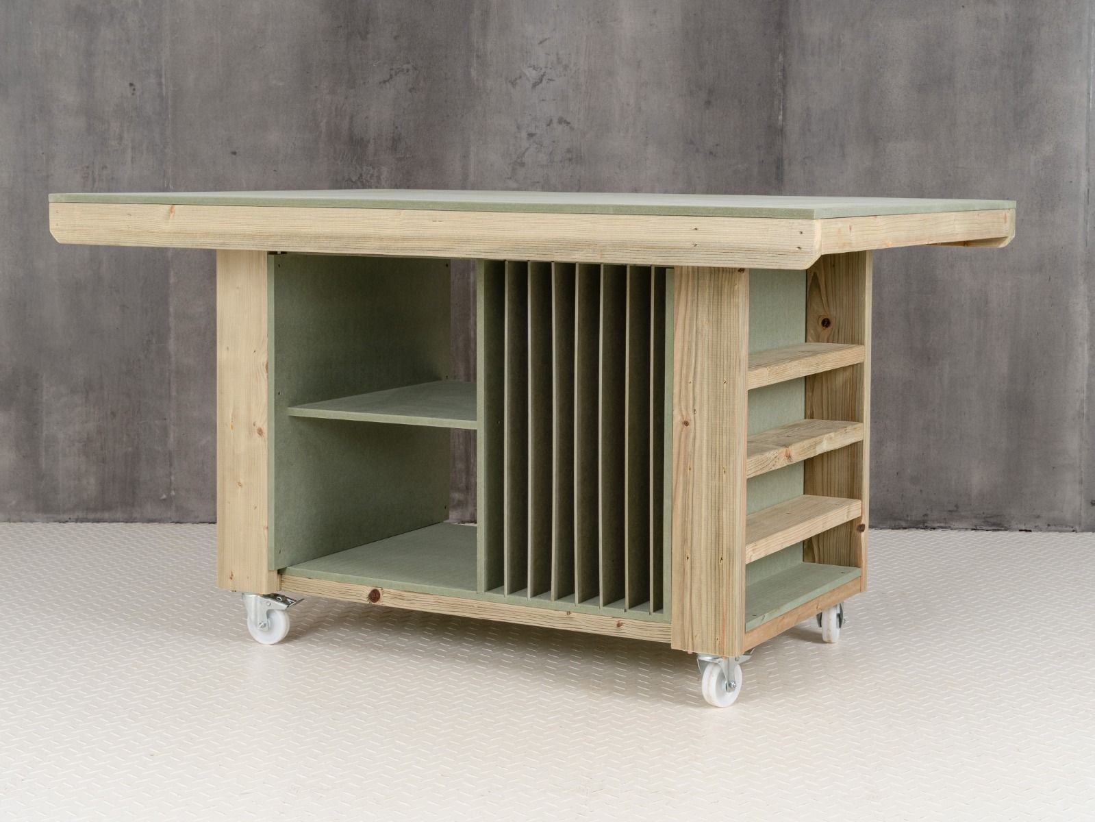 Art/craft table, project workbench with storage V.3. – Arbor Garden ...