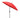 2.6m Large Metal Garden Patio Parasol - Red