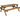 Fortem Pub-Style Picnic Table and Benches Set – Rustic Finish Wooden Outdoor Dining Set for Gardens, Patios, and Pubs