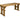 Hollies Rounded Wooden Garden Table – Rustic Finish Outdoor Picnic Dining Desk for Gardens, Patios, and Backyards