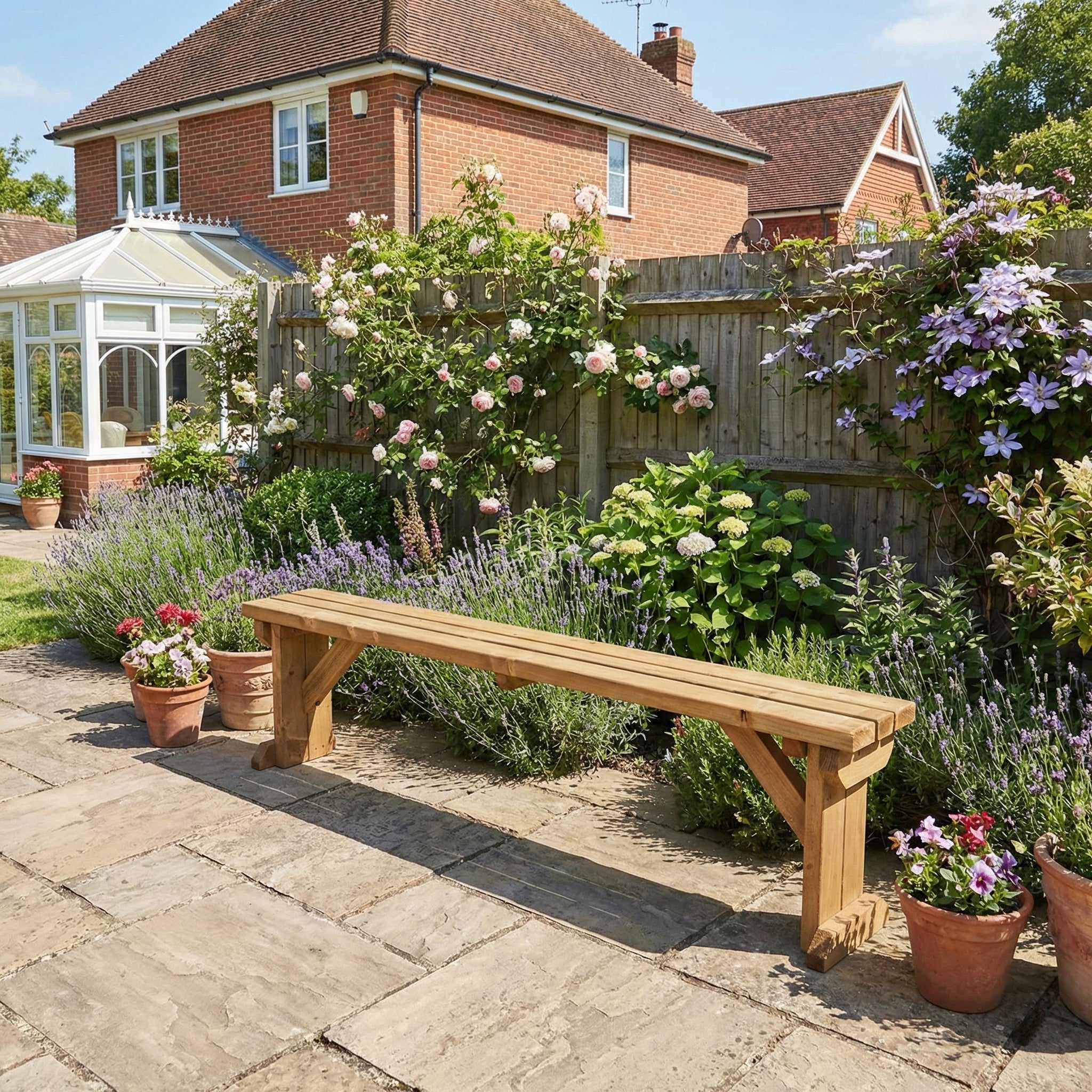 Bench Seat Rbo Hollies Garden Bench Seat | Classic Wooden Outdoor Seating – Arbor ...