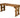 Hollies Wooden Garden Table – Rustic Finish Outdoor Picnic Dining Desk for Gardens, Patios, and Backyards