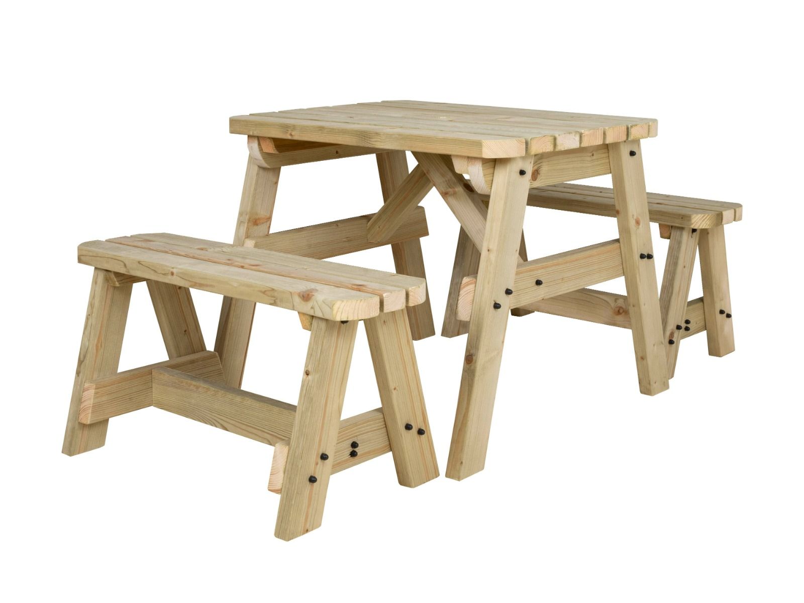 Victoria Rounded Picnic Table and Benches Set