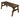 Victoria Rounded Wooden Garden Table Made From High Quality Timber In Rustic Finish, Featuring A Solid Rectangular Tabletop And Sturdy Wooden Leg Frame, Perfect As An Outdoor Dining Table.