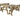 Victoria Space-Saving Picnic Table and Benches Set with Backrest – Wooden Outdoor Dining Set for Gardens and Patios
