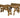 Victoria Space-Saving Picnic Table and Benches Set with Backrest – Rustic Finish Wooden Outdoor Dining Set for Gardens and Patios

