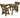 Victoria Space-Saving Rounded Picnic Table and Bench Set with Backrest – Rustic Finish Wooden Outdoor Dining Set for Gardens and Patios