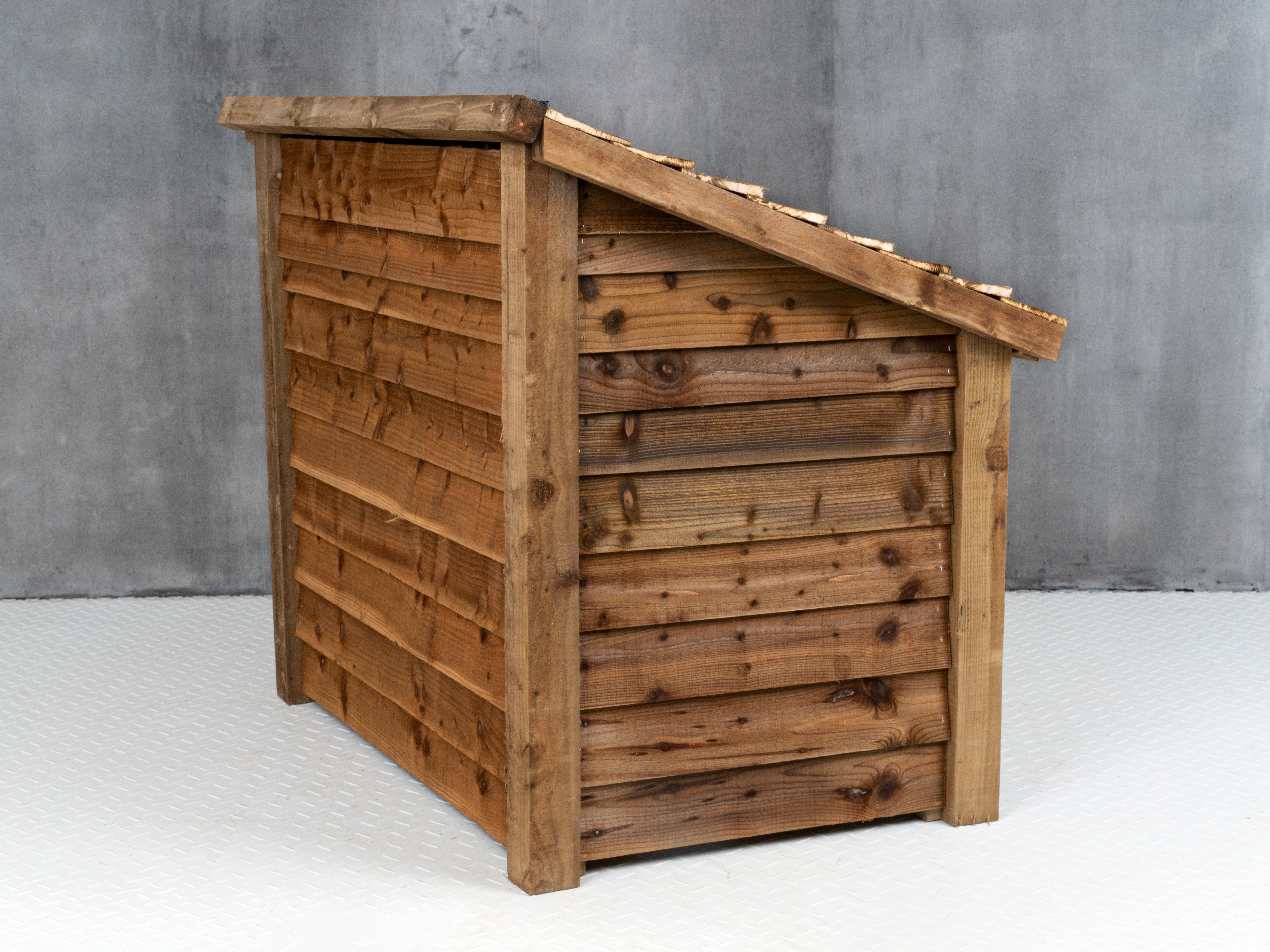 Log Chest Wooden Log Chest Storage – Perfect for Indoor & Outdoor Use – Arbor ...