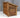 Wooden Log Chest Storage (W-127cm, H-104cm, D-87cm) - Brown Finish