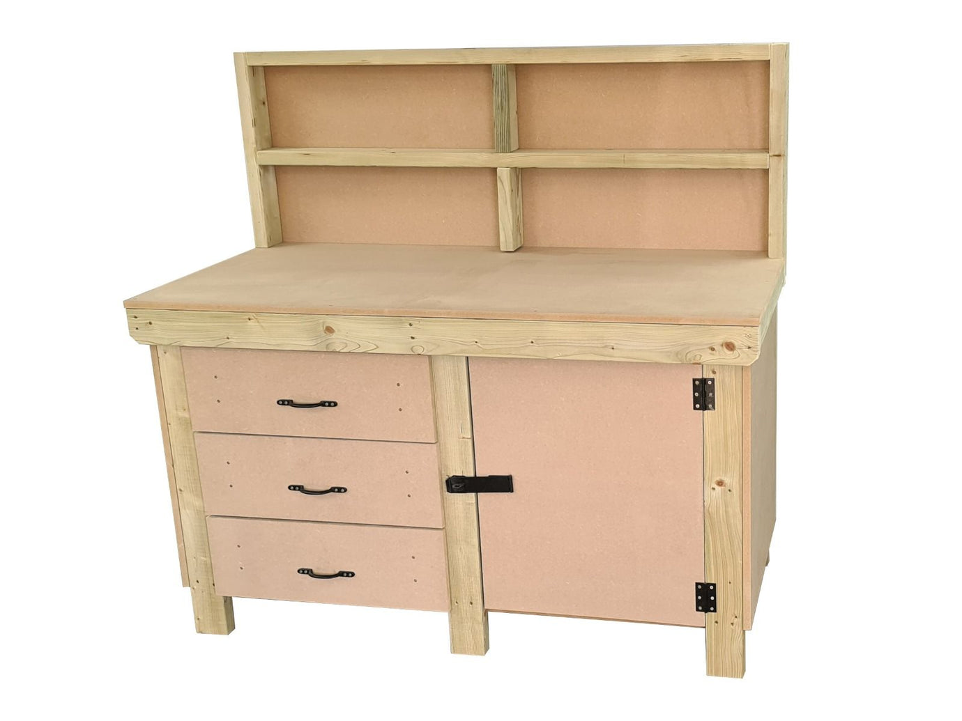 Wooden MDF Workbench with Lockable Tool Cabinet (V3) – Arbor Garden ...