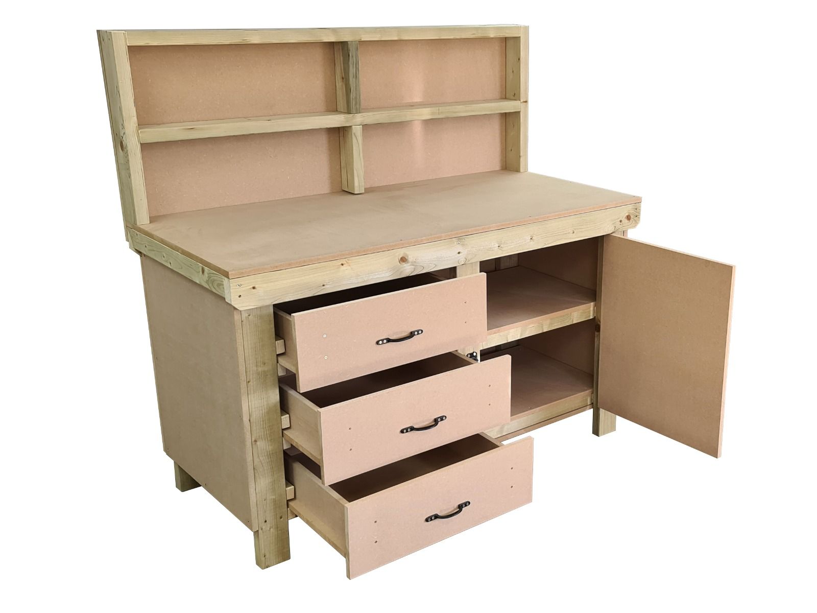 Wooden MDF Workbench with Lockable Tool Cabinet (V3) – Arbor Garden ...