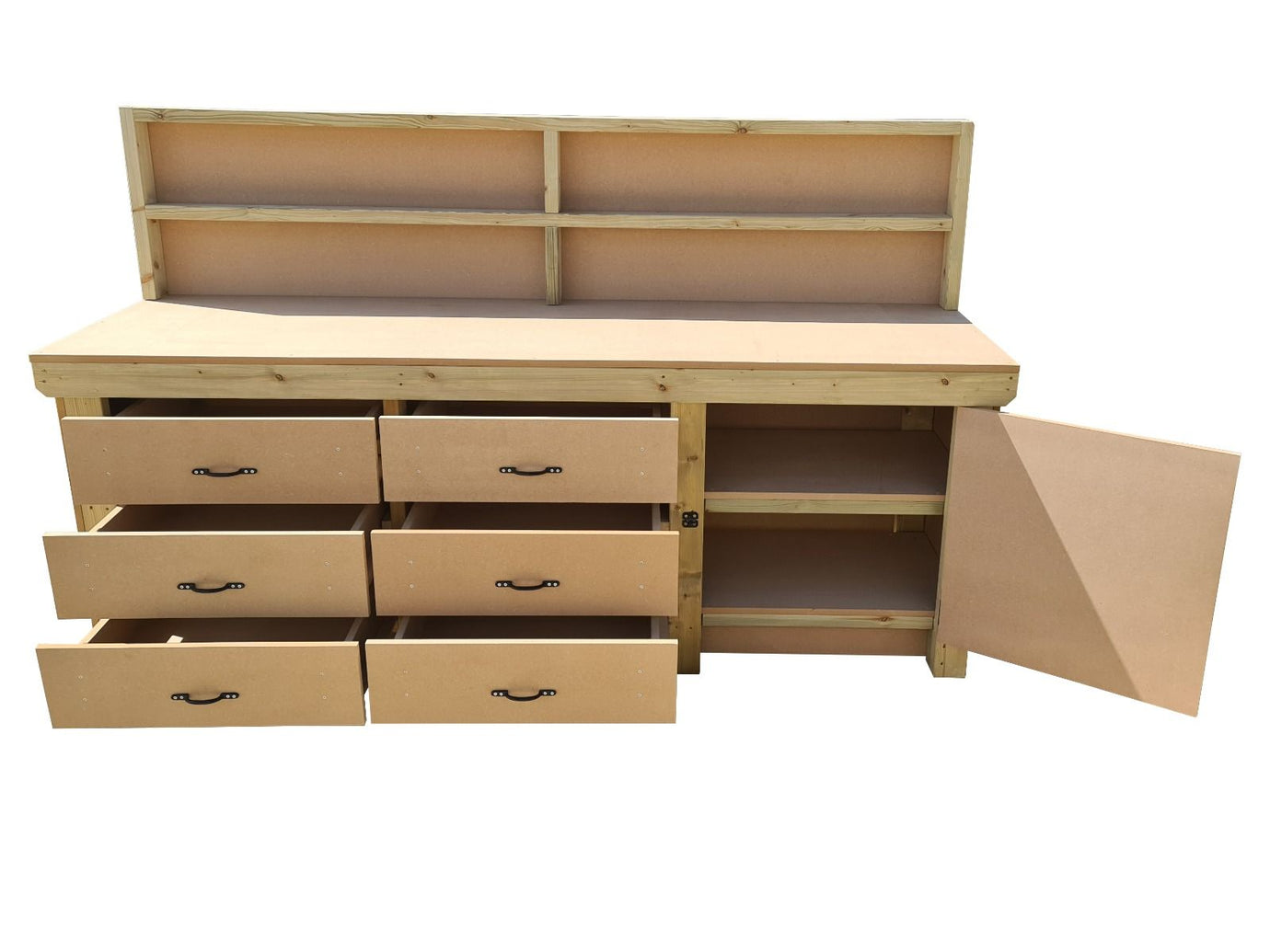 Wooden MDF Workbench with Lockable Tool Cabinet (V3) – Arbor Garden ...