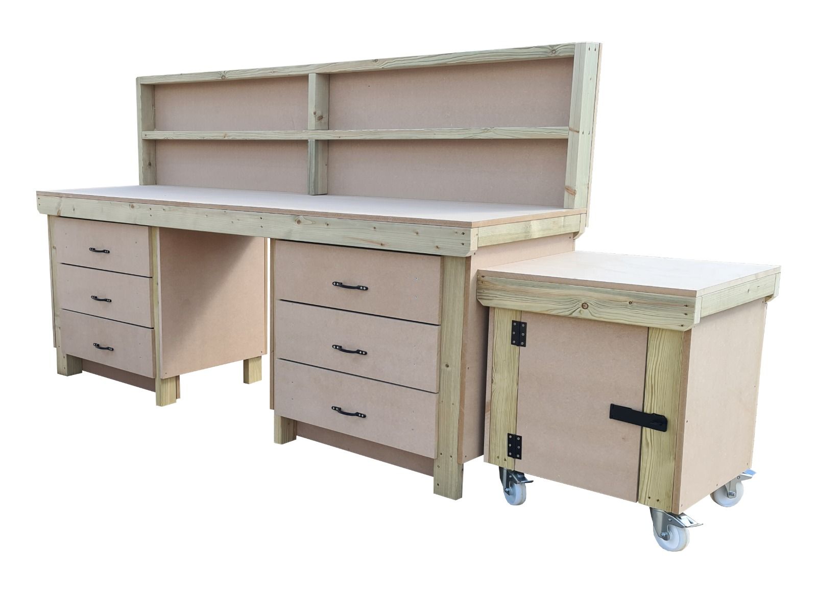 Workbench with Drawers & Lockable Cupboard | Sturdy & Secure – Arbor ...