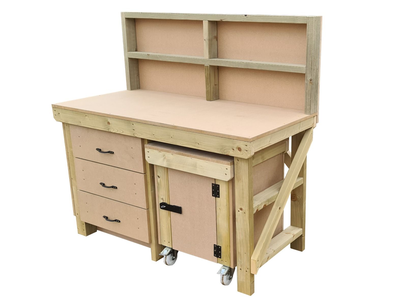Workbench with Drawers & Lockable Cupboard | Secure Storage – Arbor ...